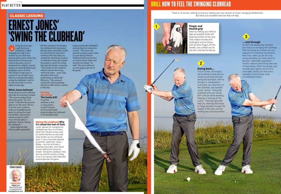 Classic Lessons Ernest Jones' 'Swing The Clubhead' Solid Golf with
